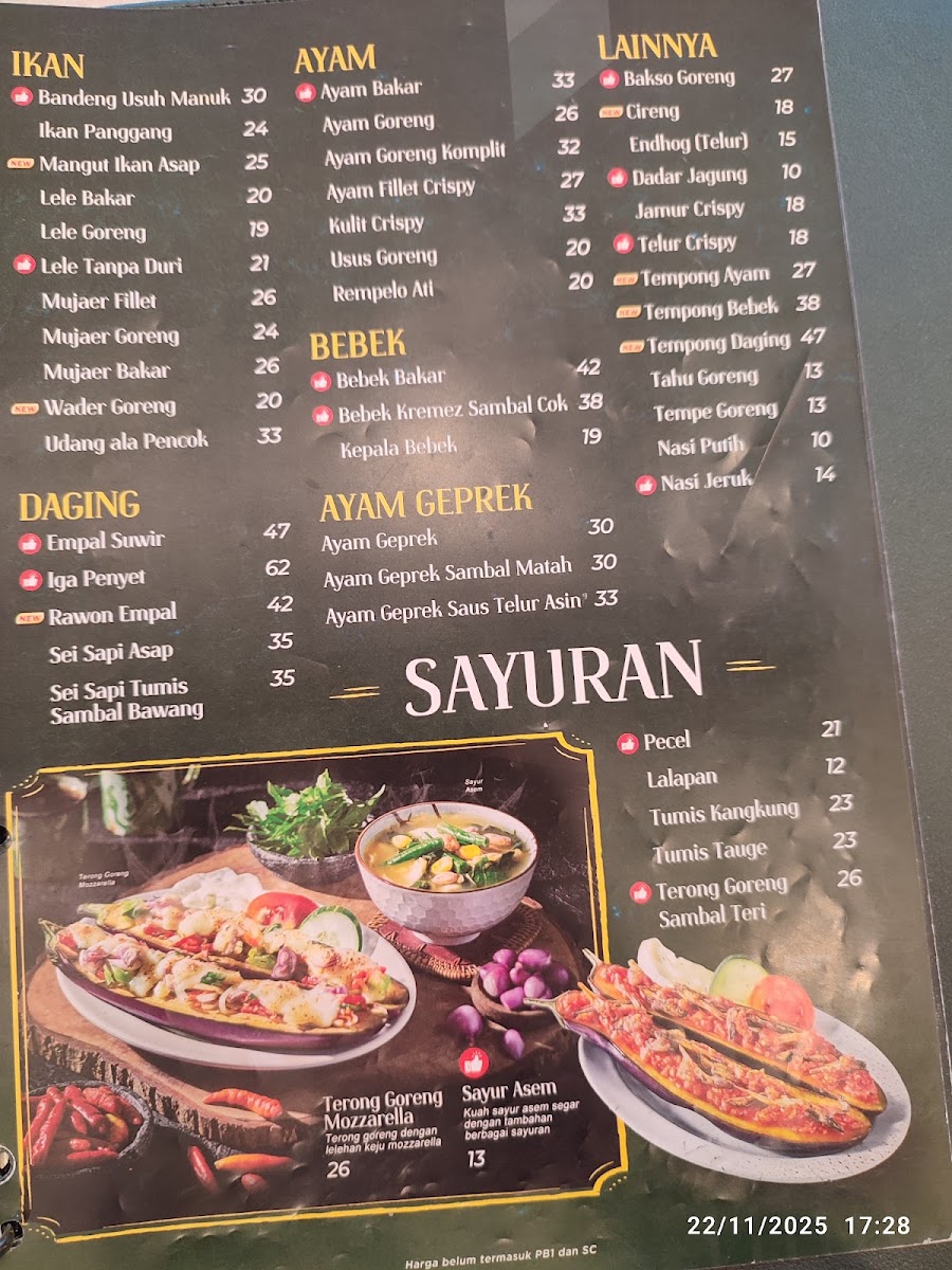 Penyetan Cok - AEON Mall Deltamas Photo Menu 7