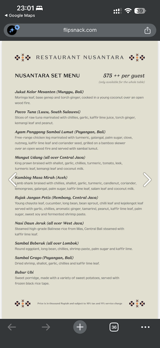 Nusantara by Locavore Group Photo Menu 5
