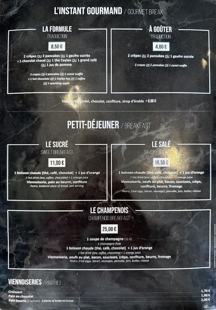 Le Lion Photo Menu 3