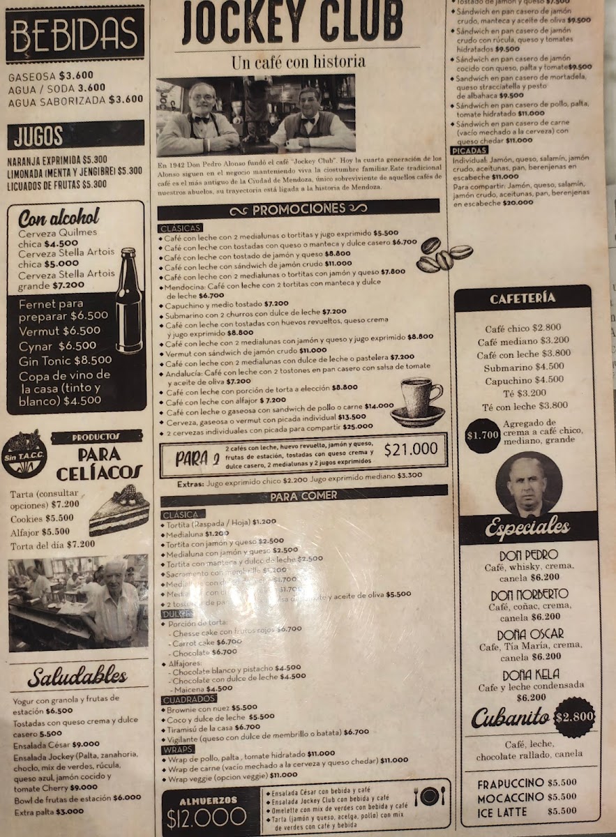 Jockey Club Cafe Photo Menu 2