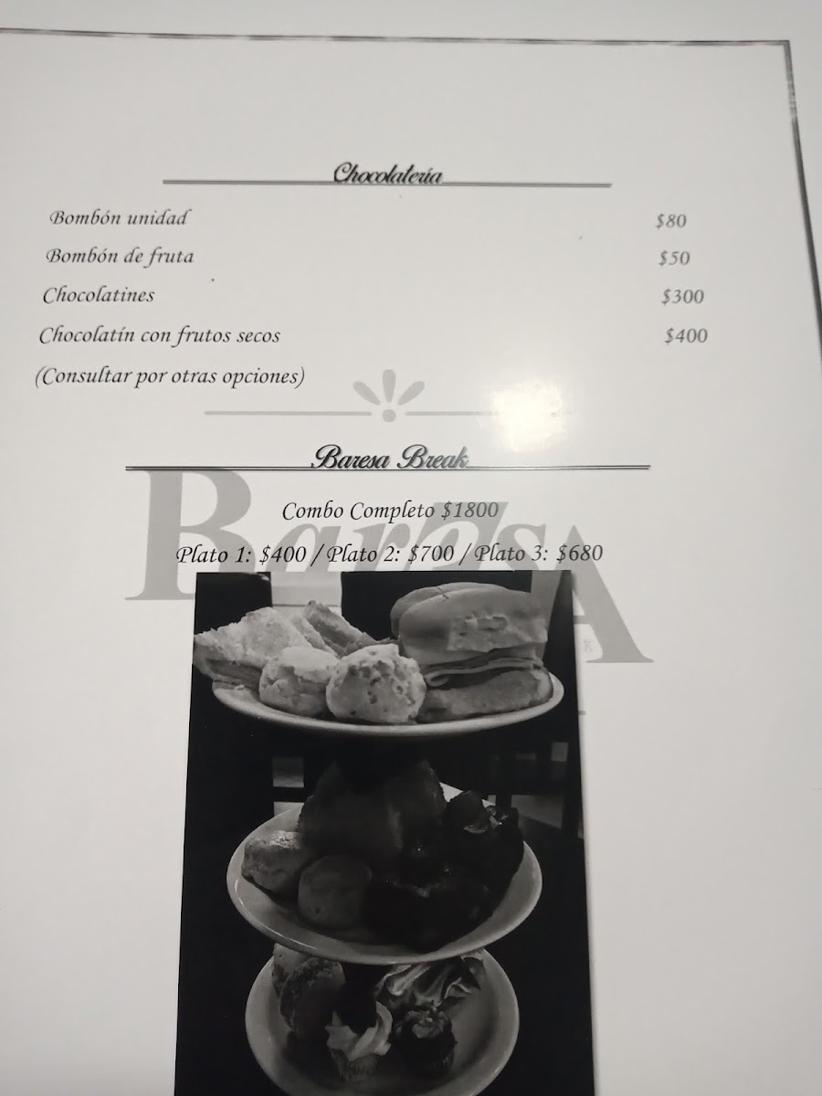 Baresa Photo Menu 3