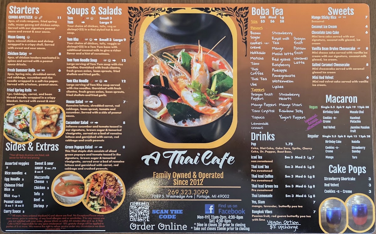 A Thai Cafe Photo Menu 3