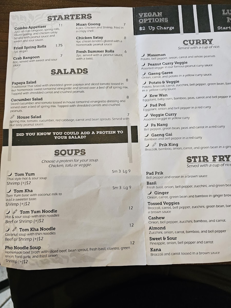 A Thai Cafe Photo Menu 5
