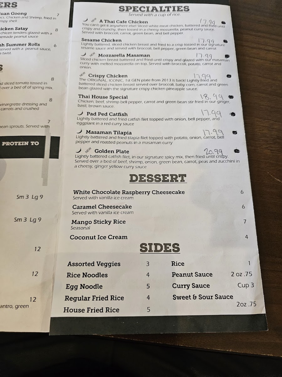 A Thai Cafe Photo Menu 6
