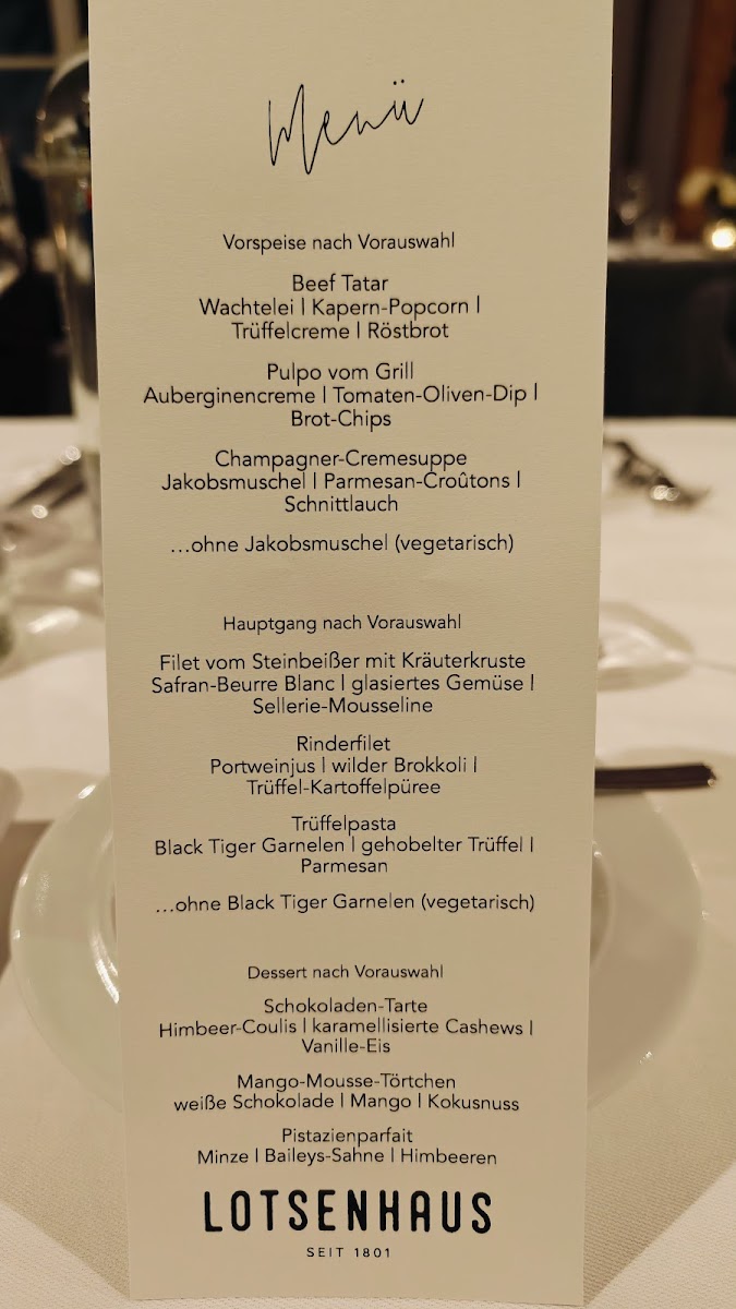 Zum Alten Lotsenhaus Photo Menu 1