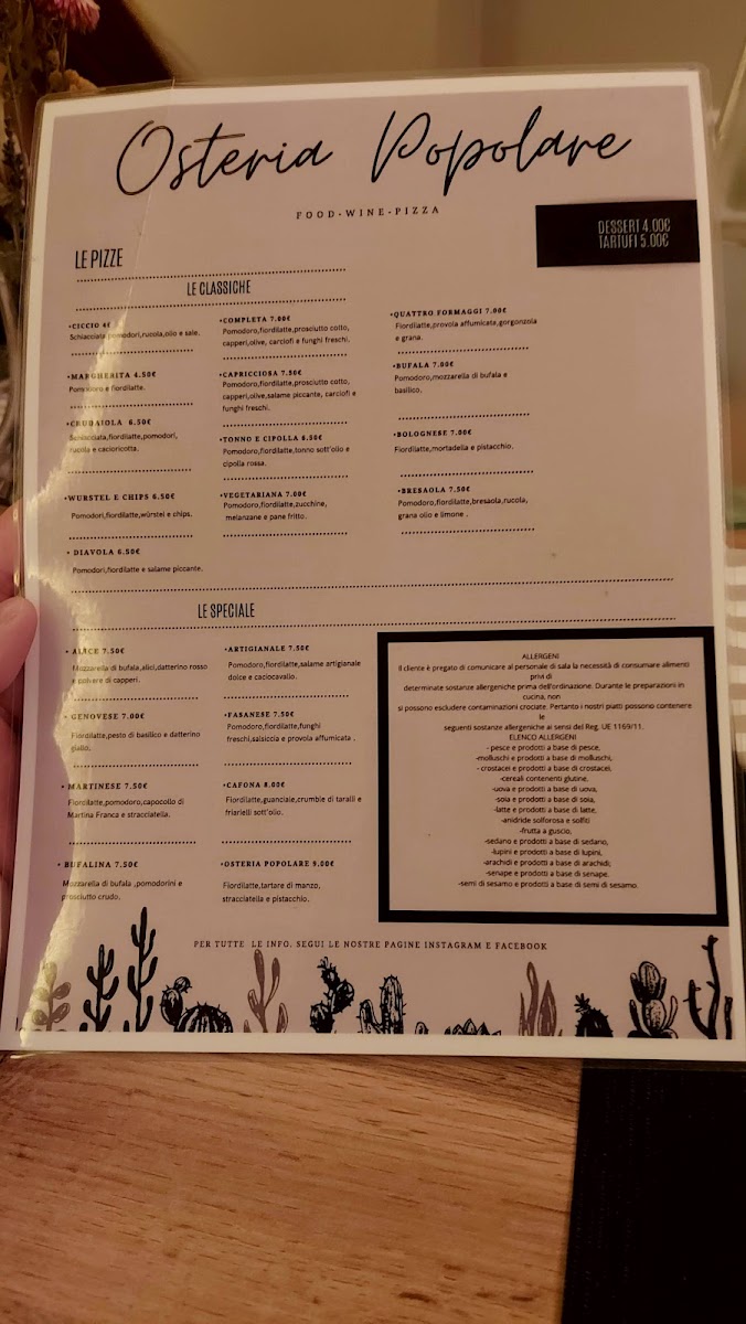Osteria Popolare Photo Menu 5