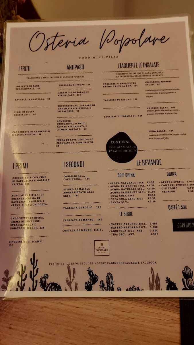 Osteria Popolare Photo Menu 6