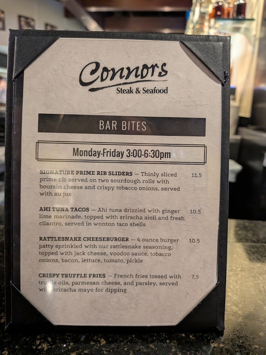Connors Steak & Seafood Photo Menu 10