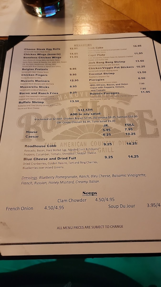 Hanoverville Road House Photo Menu 4