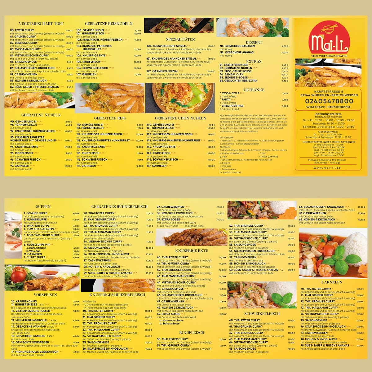 Mai Li Restaurant Photo Menu 1