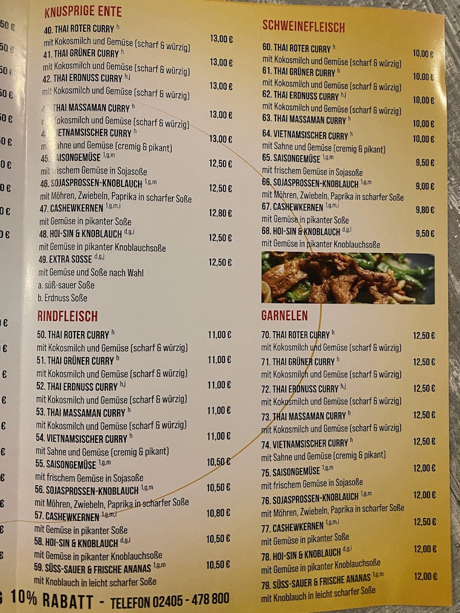Mai Li Restaurant Photo Menu 6