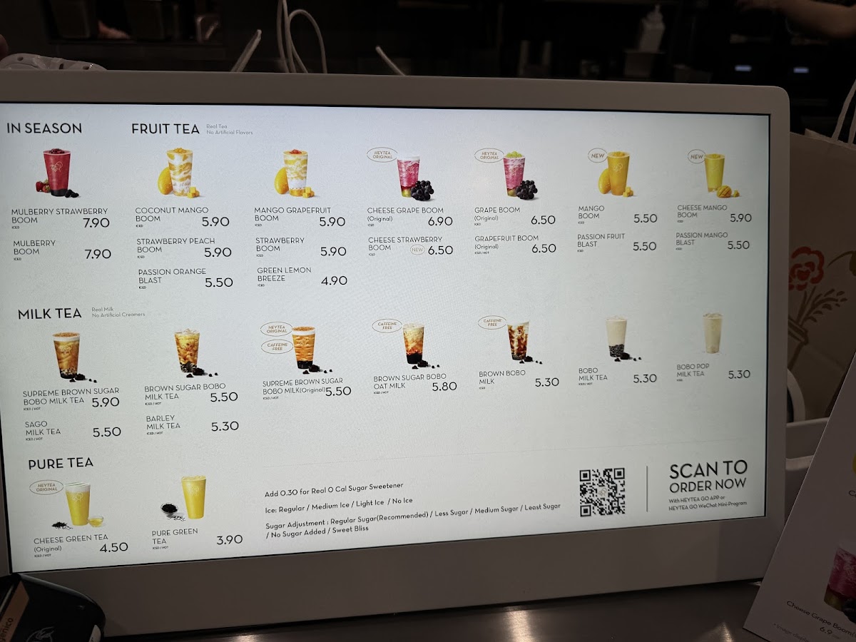 heytea (Canary Wharf) Photo Menu 9