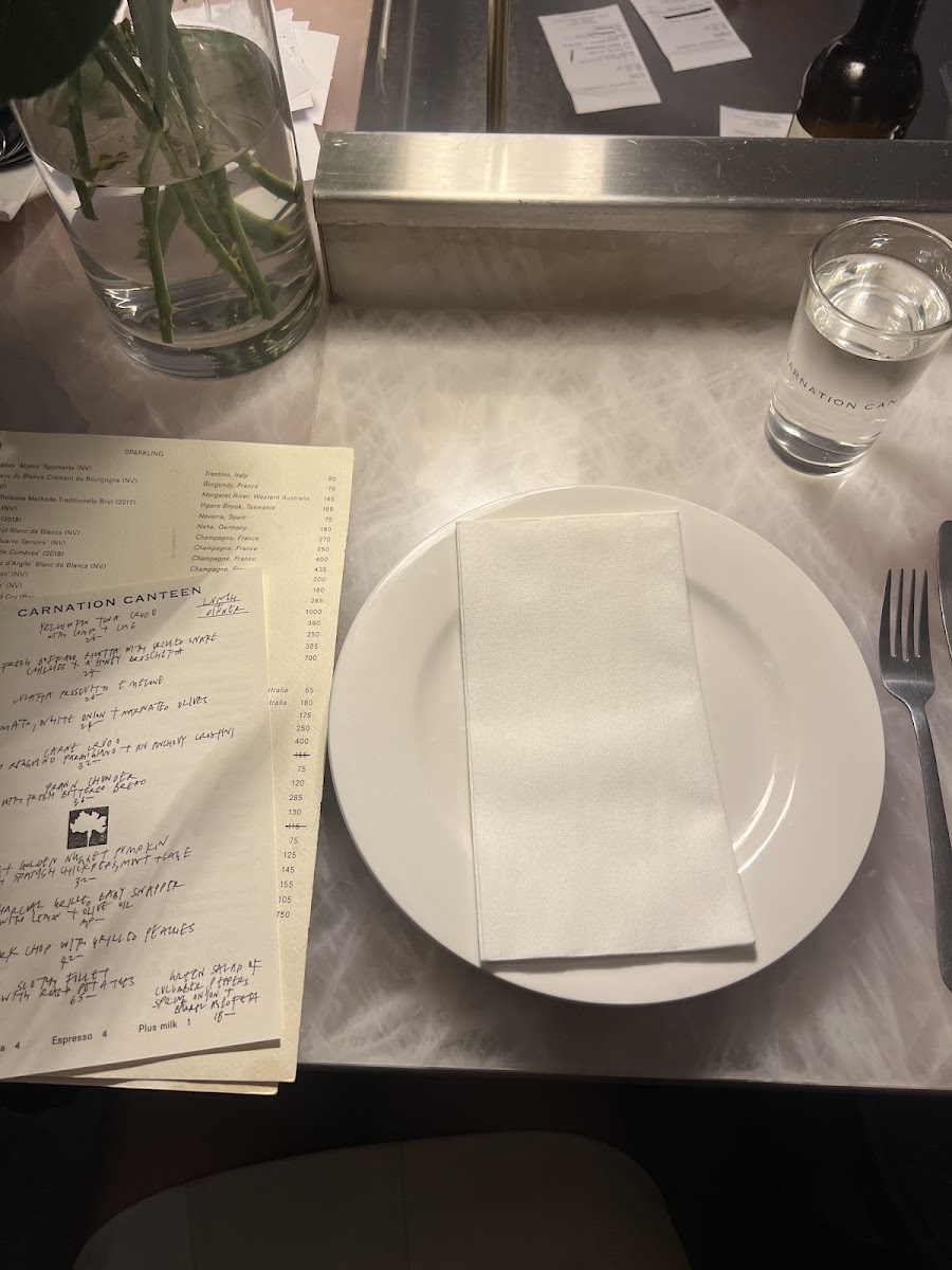 Carnation Canteen Photo Menu 4