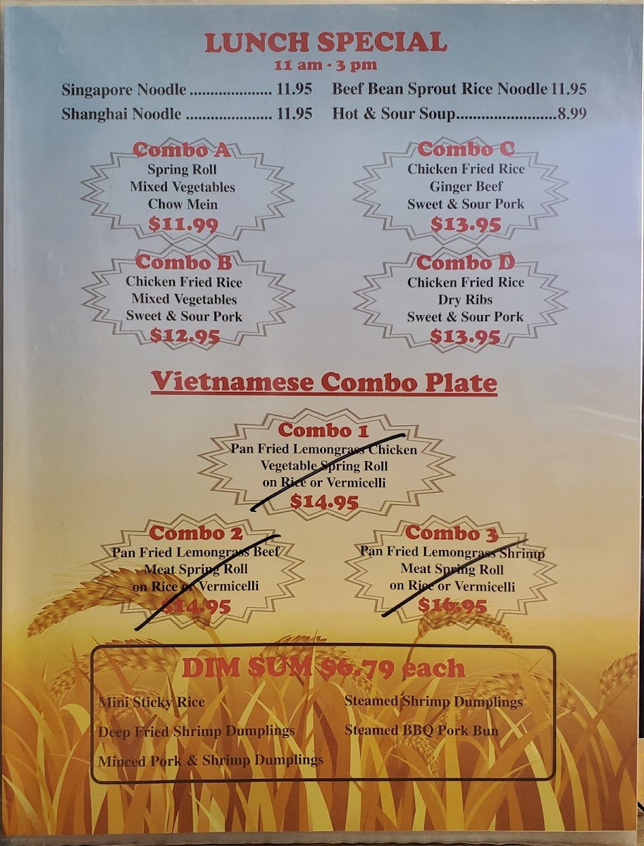 Harvest Chinese Restaurant Photo Menu 6