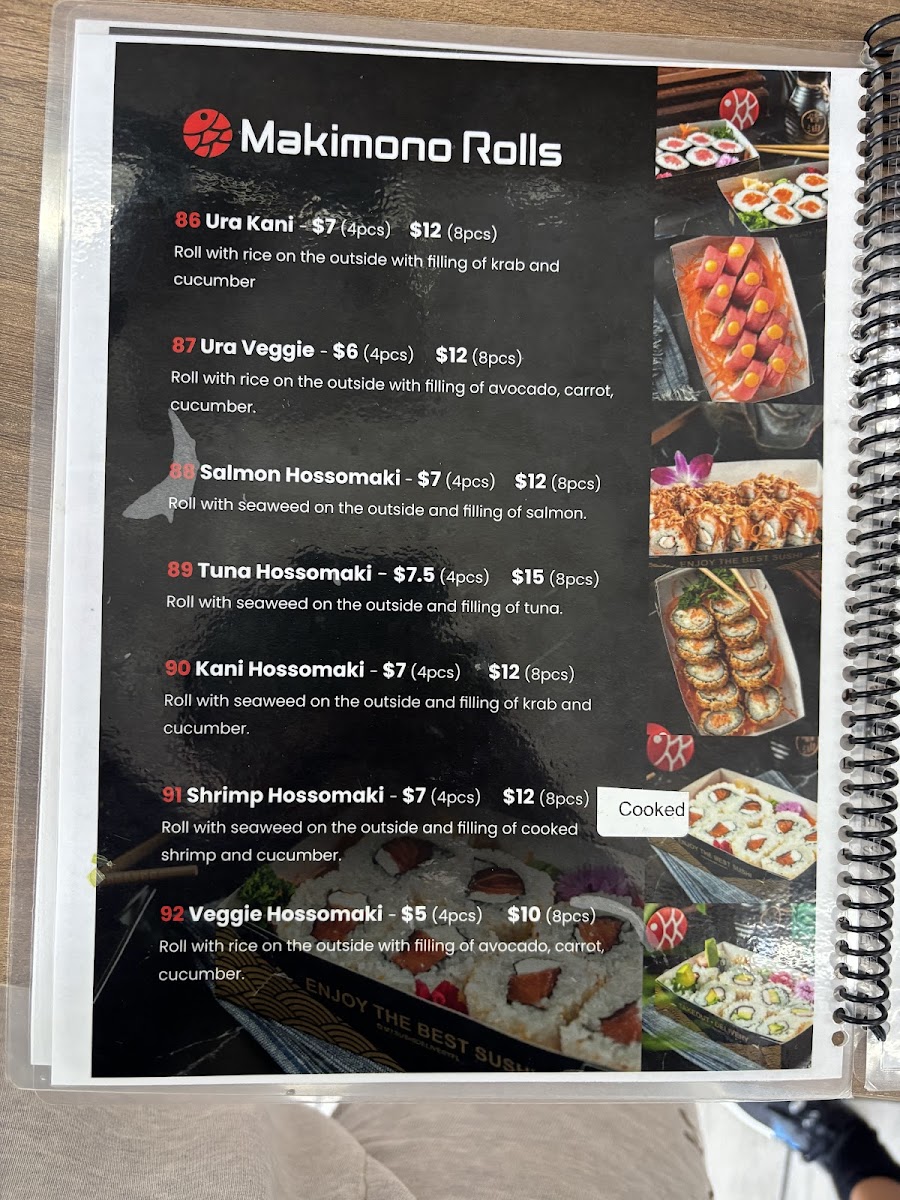 My Sushi Photo Menu 2