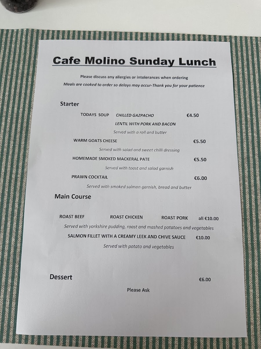 Café Molino Photo Menu 1
