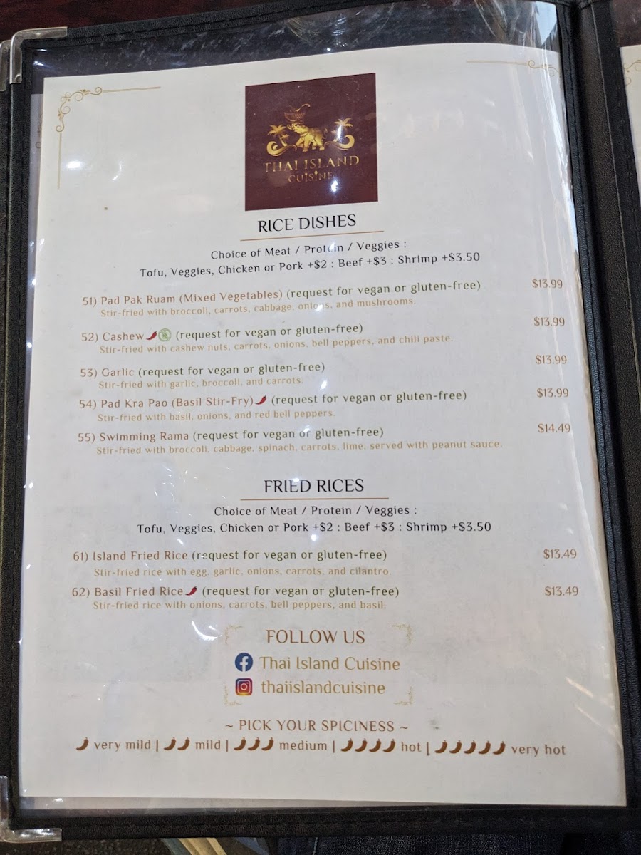 Thai Island Cuisine Photo Menu 10