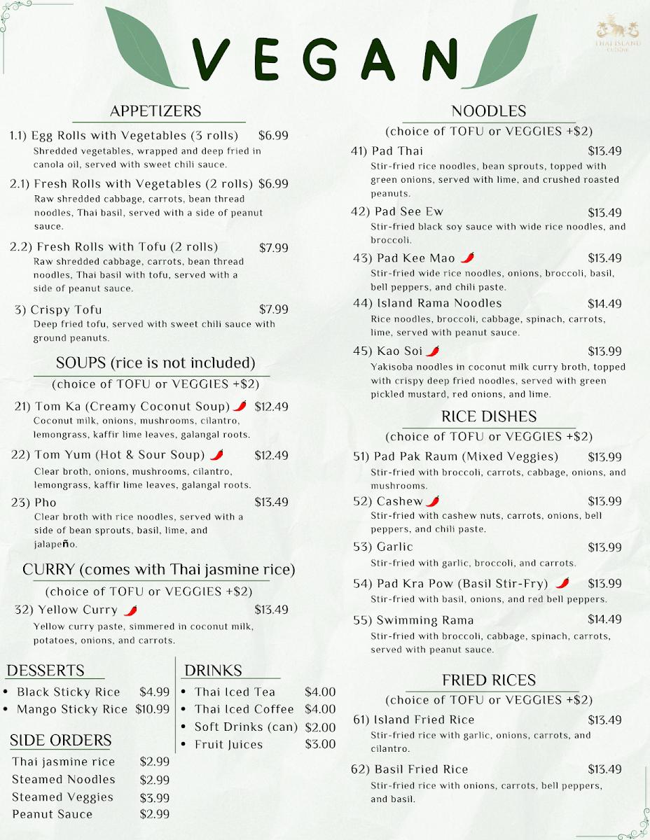Thai Island Cuisine Photo Menu 3