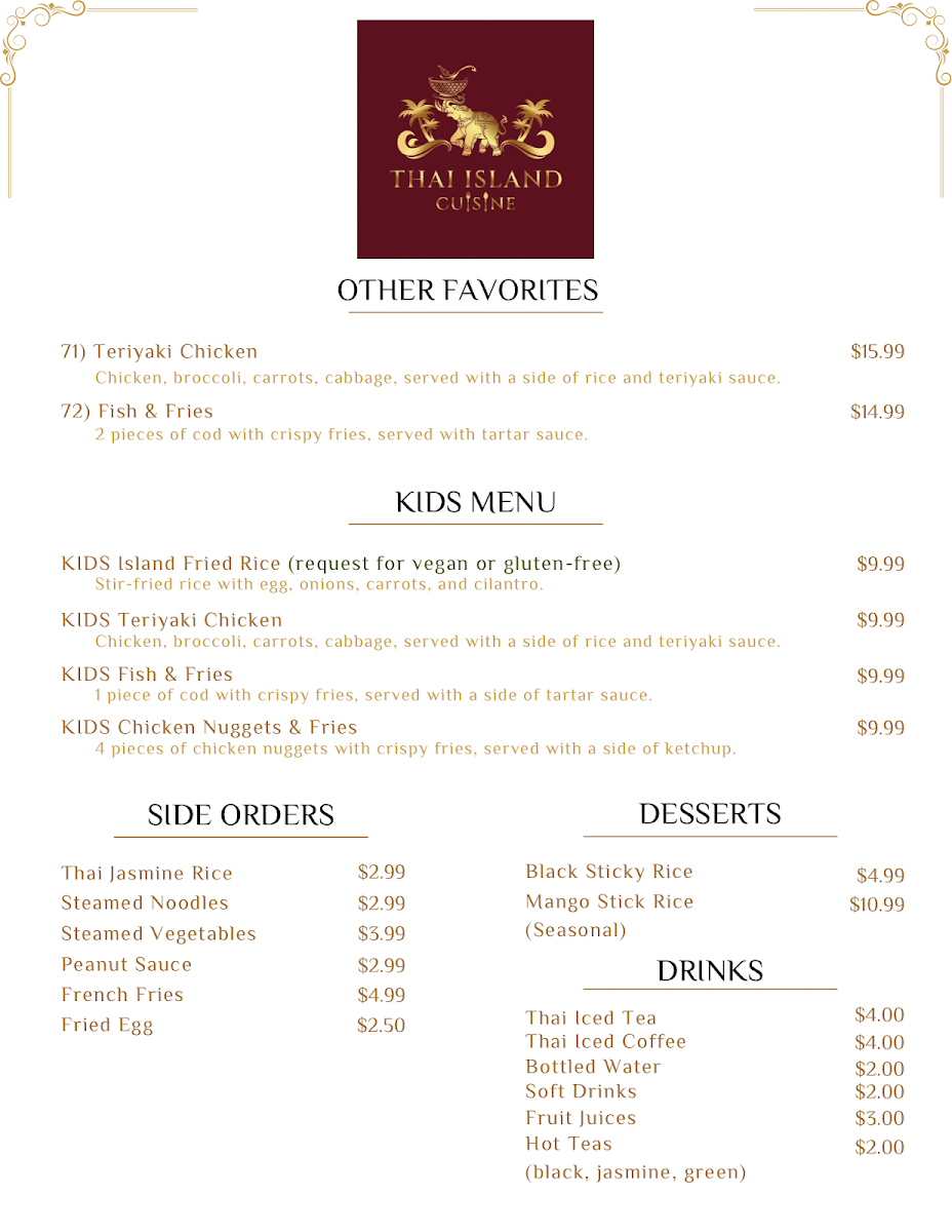 Thai Island Cuisine Photo Menu 4