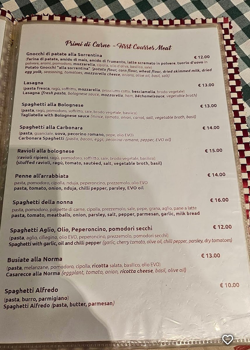 Da Lino Trattoria Sicilia Bedda Photo Menu 2