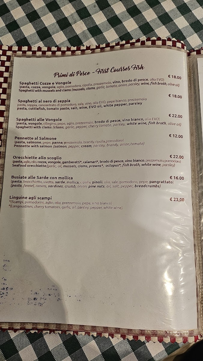 Da Lino Trattoria Sicilia Bedda Photo Menu 7