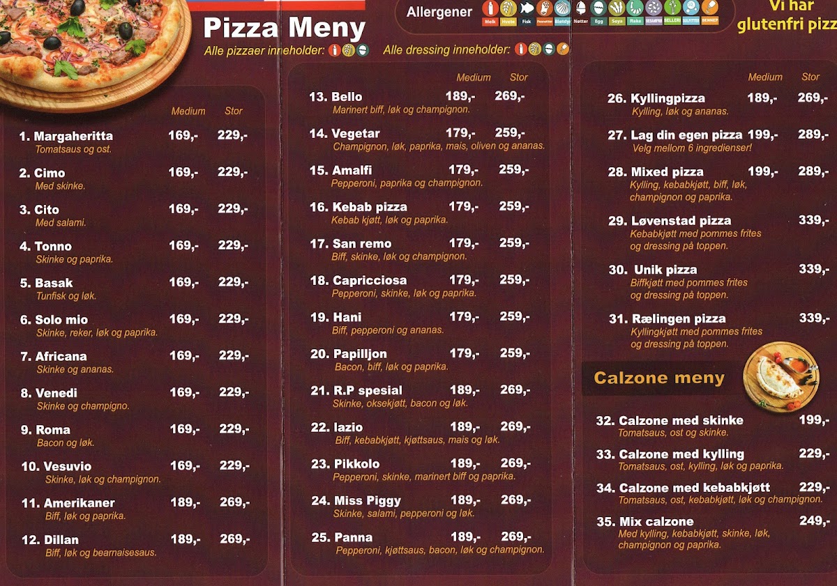 Rælingen pizza and Kebab Photo Menu 1