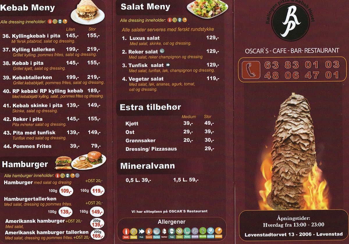 Rælingen pizza and Kebab Photo Menu 2