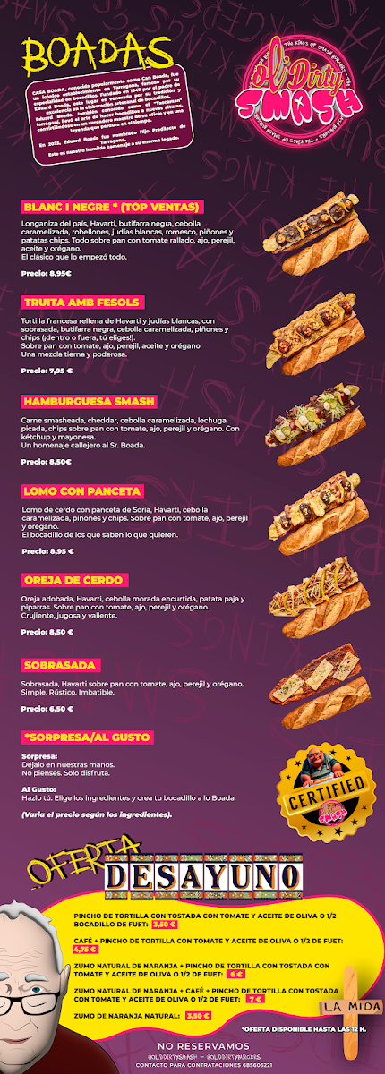 Ol' Dirty Smash Photo Menu 4