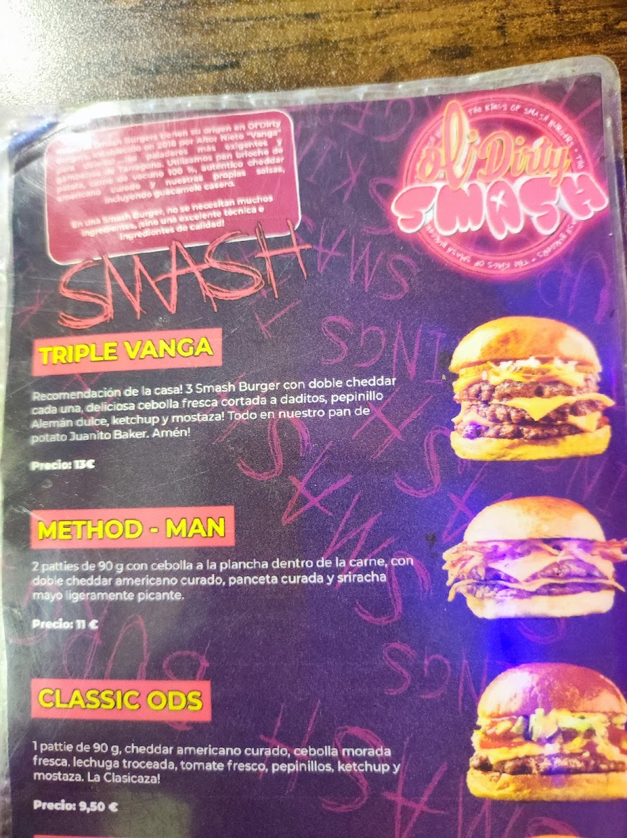 Ol' Dirty Smash Photo Menu 9