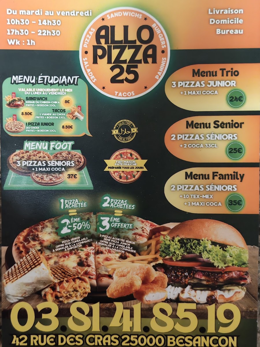 Allo Pizza 25 Photo Menu 1