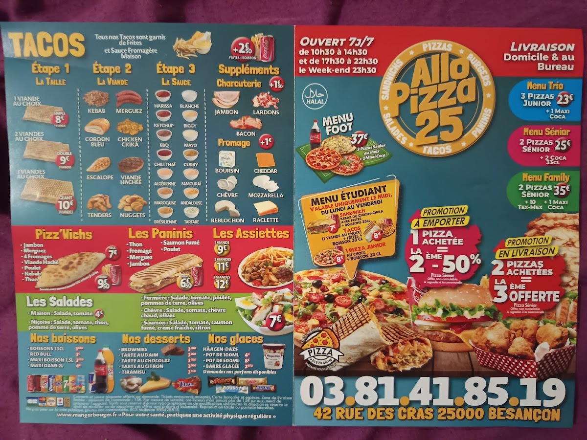 Allo Pizza 25 Photo Menu 3