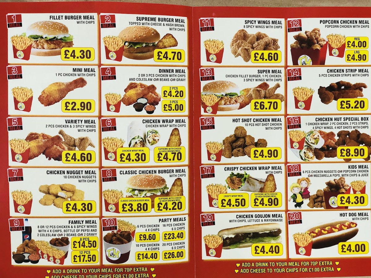 Chicken Hut Photo Menu 2
