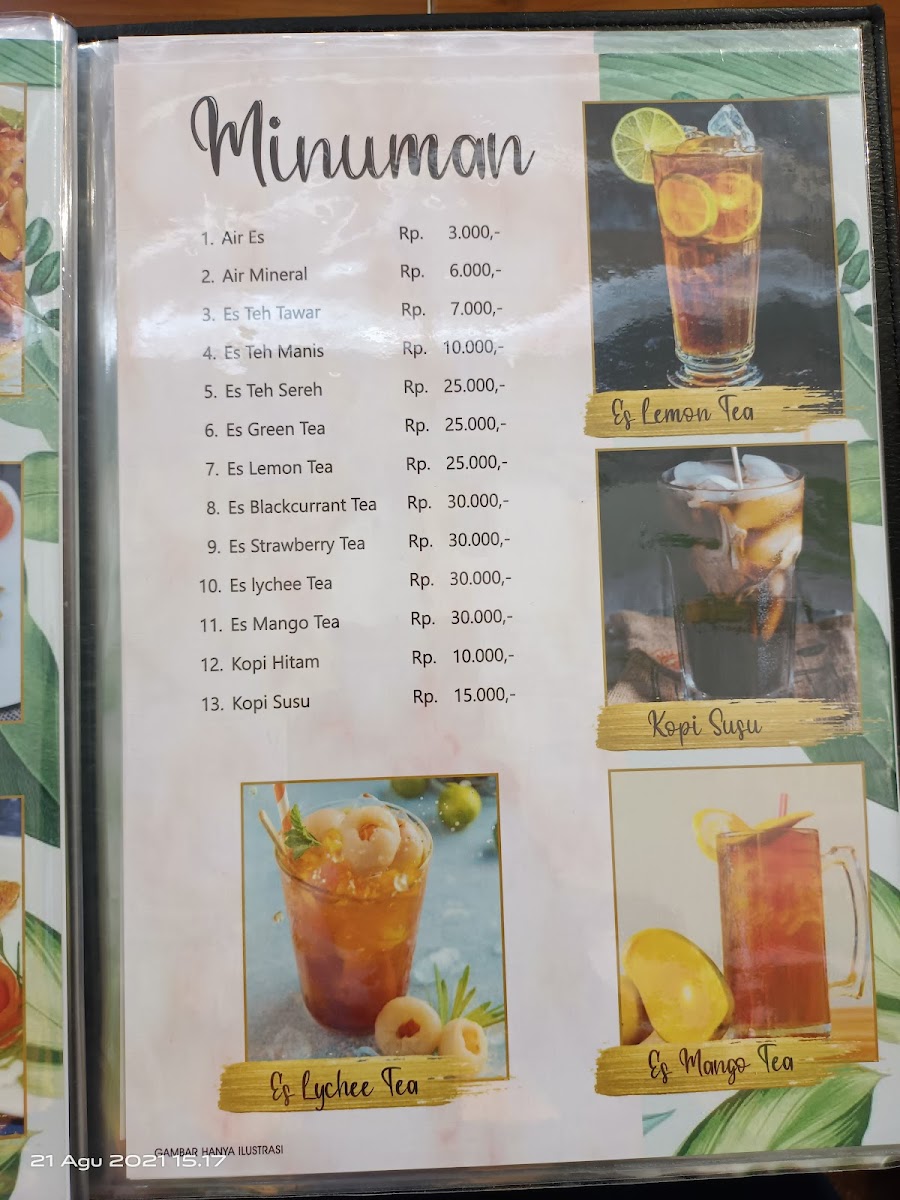 Teluk Ambon Beach Caffe & Resto Photo Menu 10
