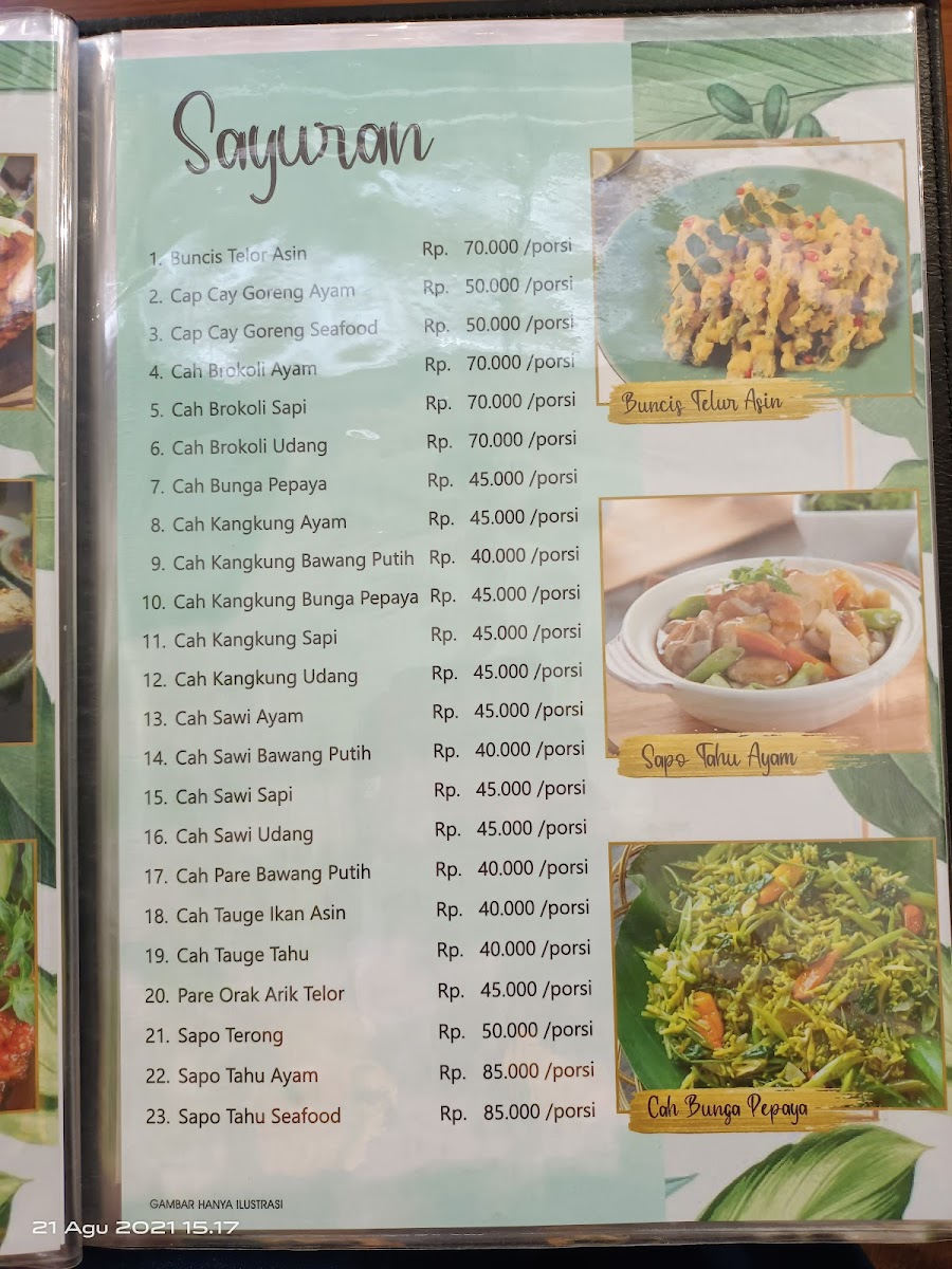 Teluk Ambon Beach Caffe & Resto Photo Menu 2