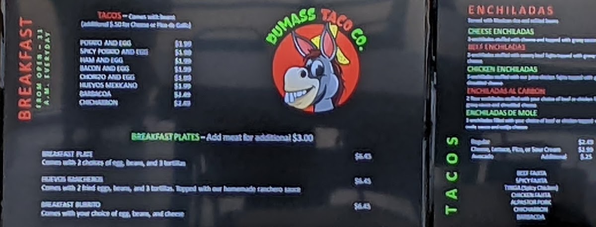 Dumas's Tacos Photo Menu 4
