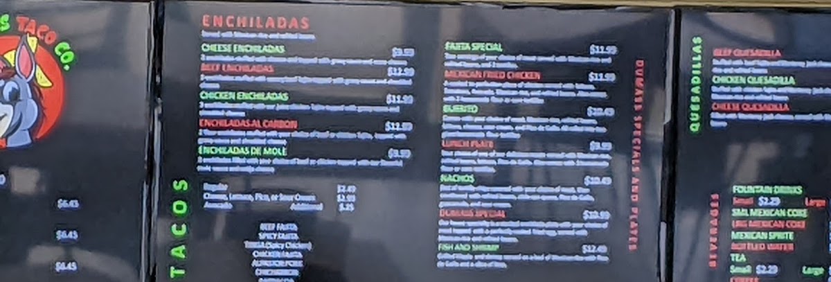 Dumas's Tacos Photo Menu 5
