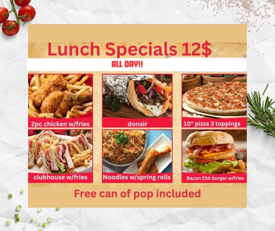 Milanos Pizza and Grill Photo Menu 1