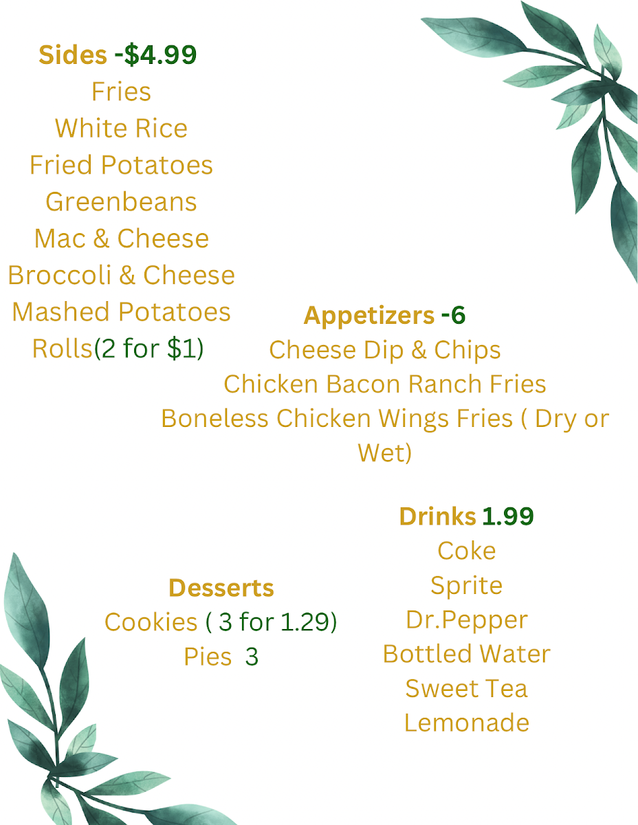 The Boutique Bar & Grill Photo Menu 1
