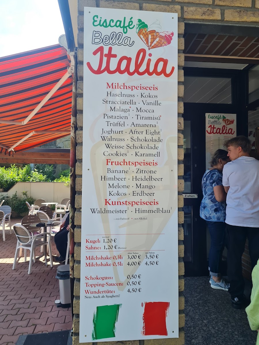 Eiscafe Bella Italia Photo Menu 1