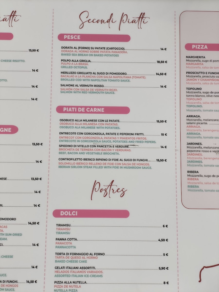 Trattoria Topolino Photo Menu 2