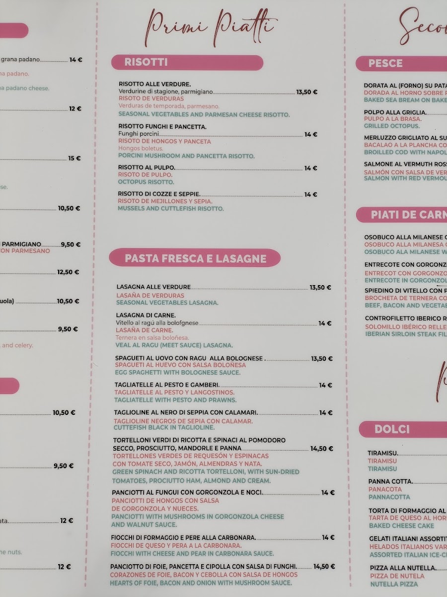 Trattoria Topolino Photo Menu 3
