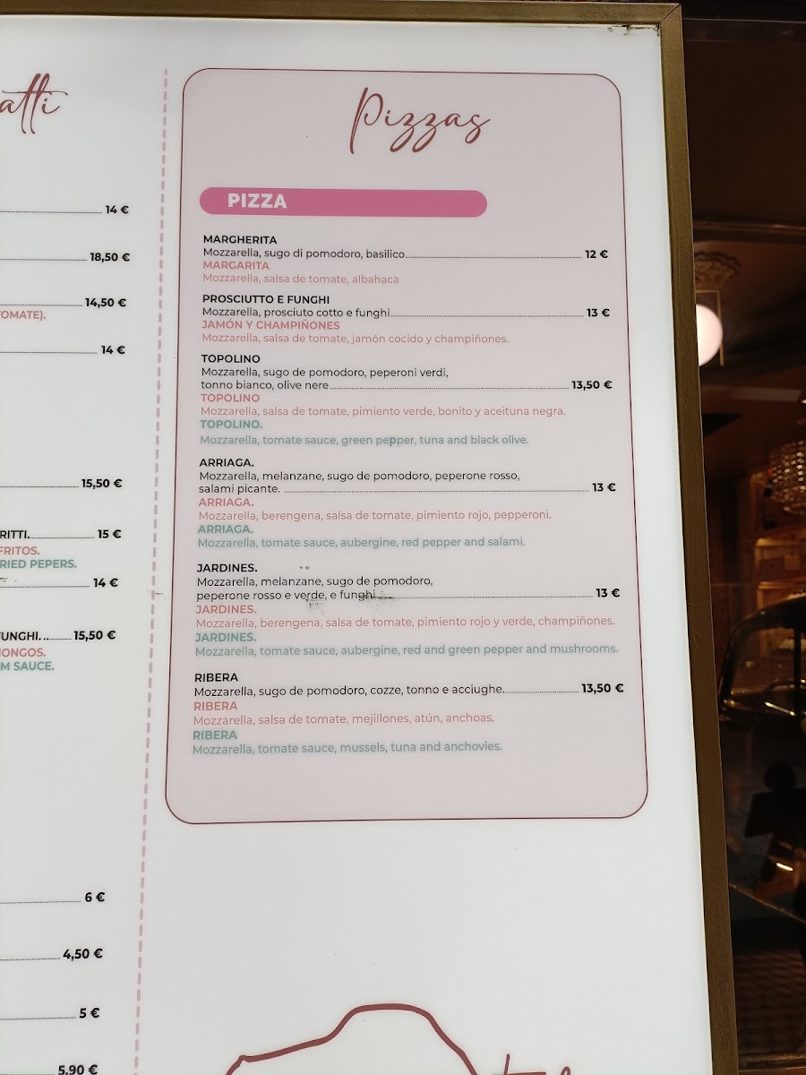 Trattoria Topolino Photo Menu 7