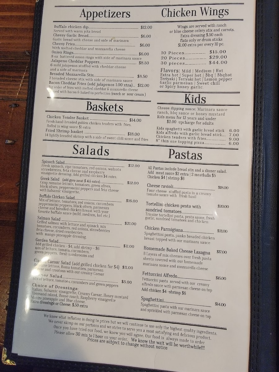 Chicago's Pizza Photo Menu 1