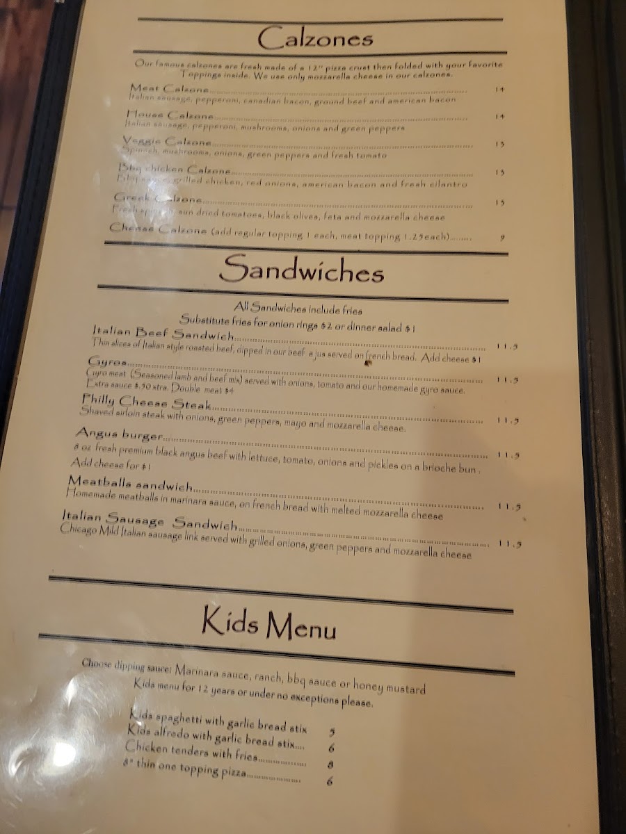 Chicago's Pizza Photo Menu 10