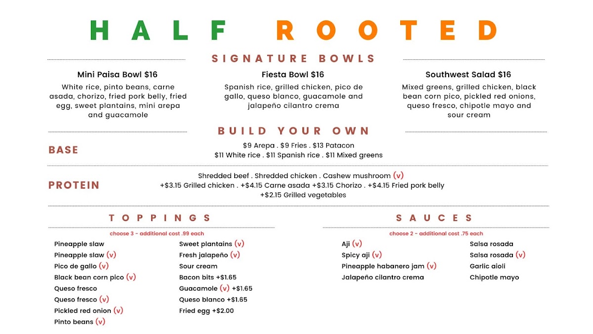 Half Rooted Photo Menu 1