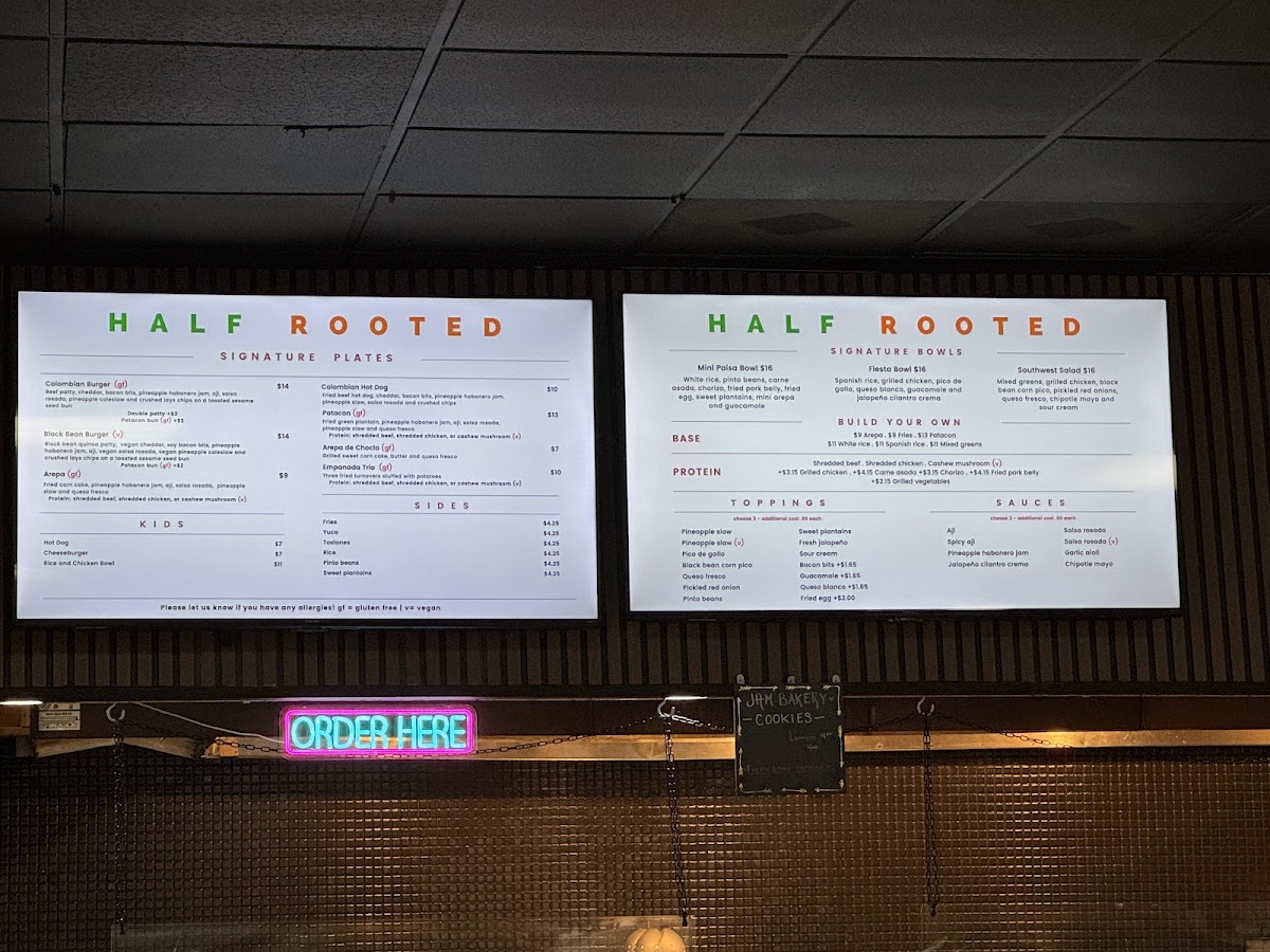 Half Rooted Photo Menu 3