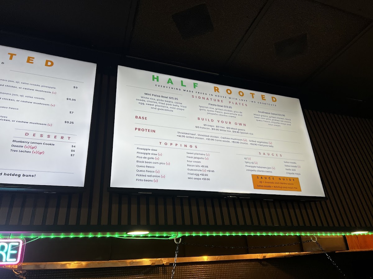 Half Rooted Photo Menu 4