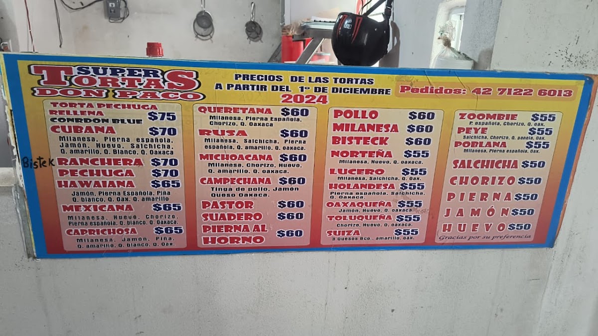 Tortas *Don Paco'