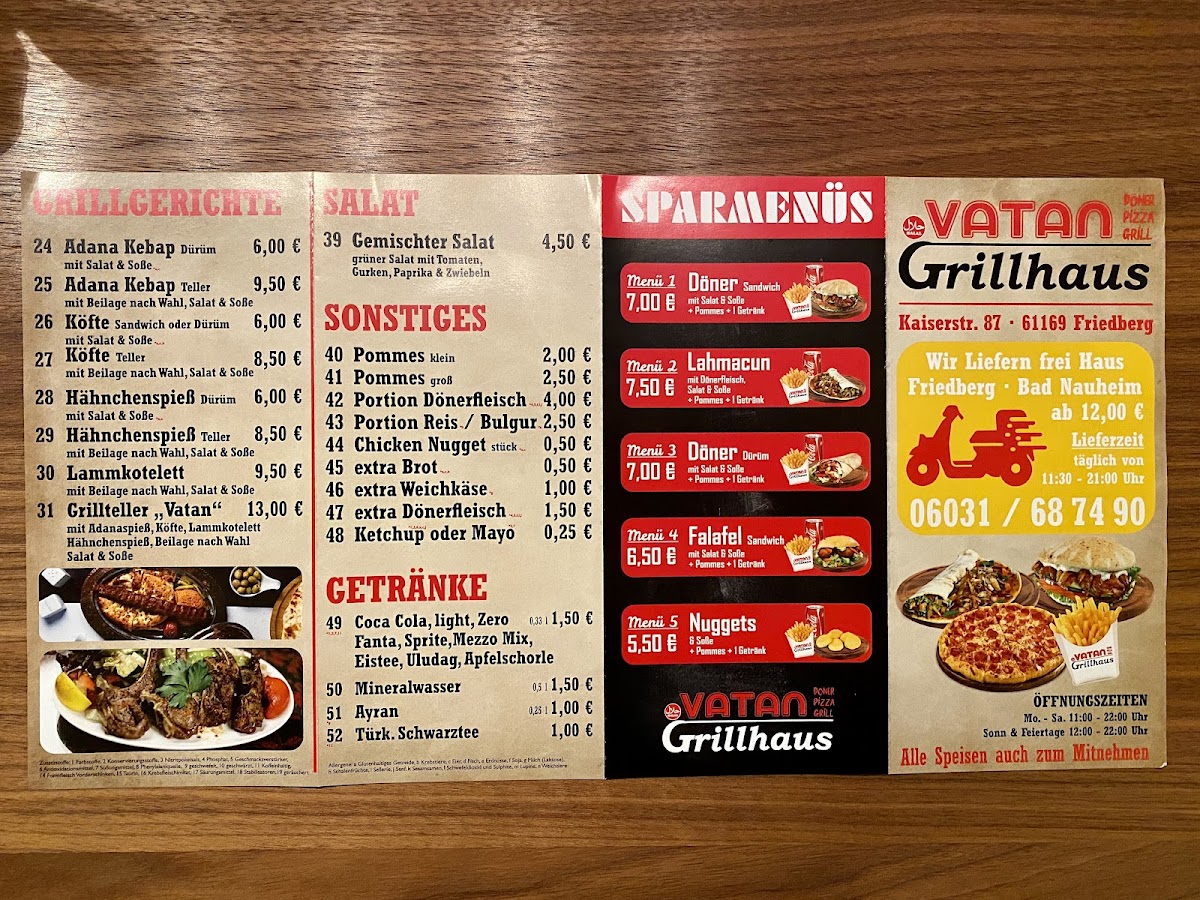 Vatan Grillhaus Photo Menu 2