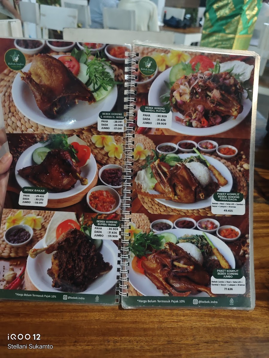 Bebek Indra Photo Menu 3
